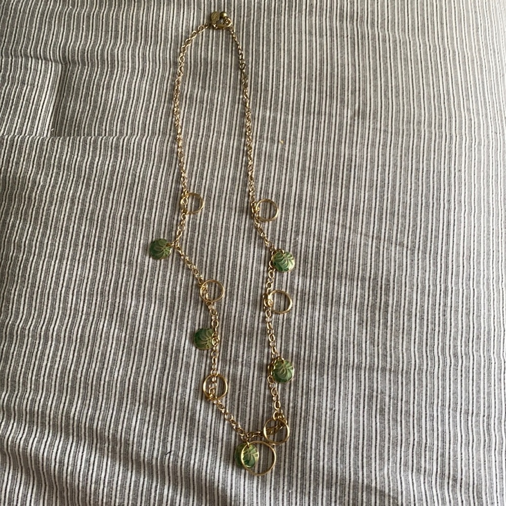 Long necklace with small charms